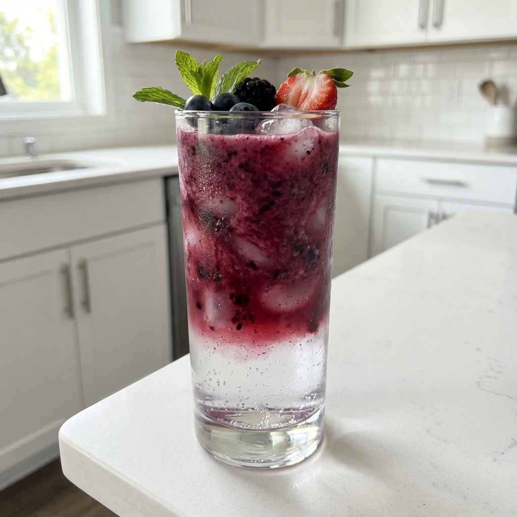 Layered Berry Vampire Fizz
