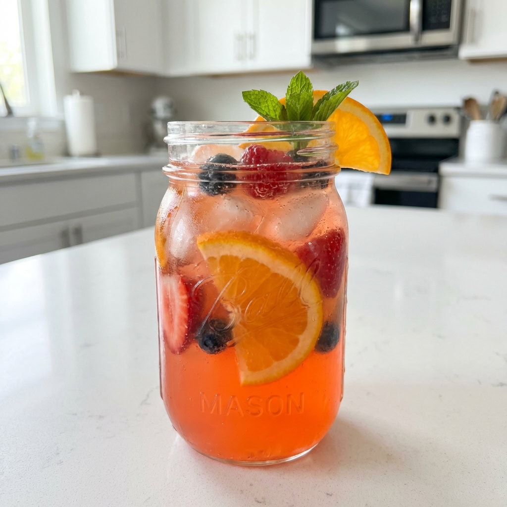 Mason Jar Monster Sangria