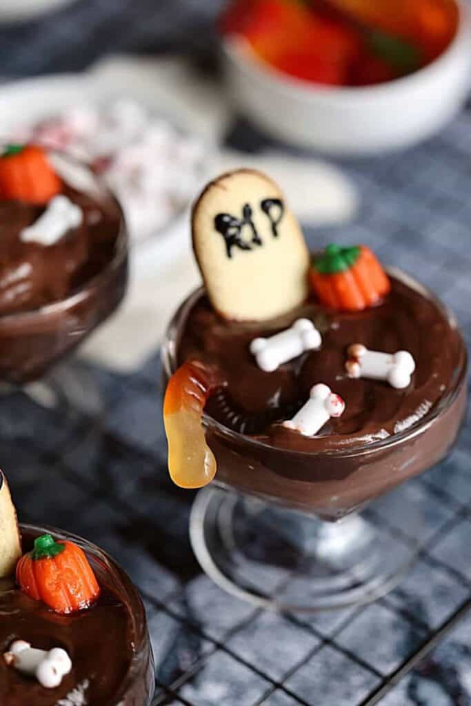 Graveyard Chocolate Pudding