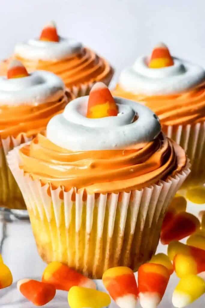 Candy Corn Cupcakes