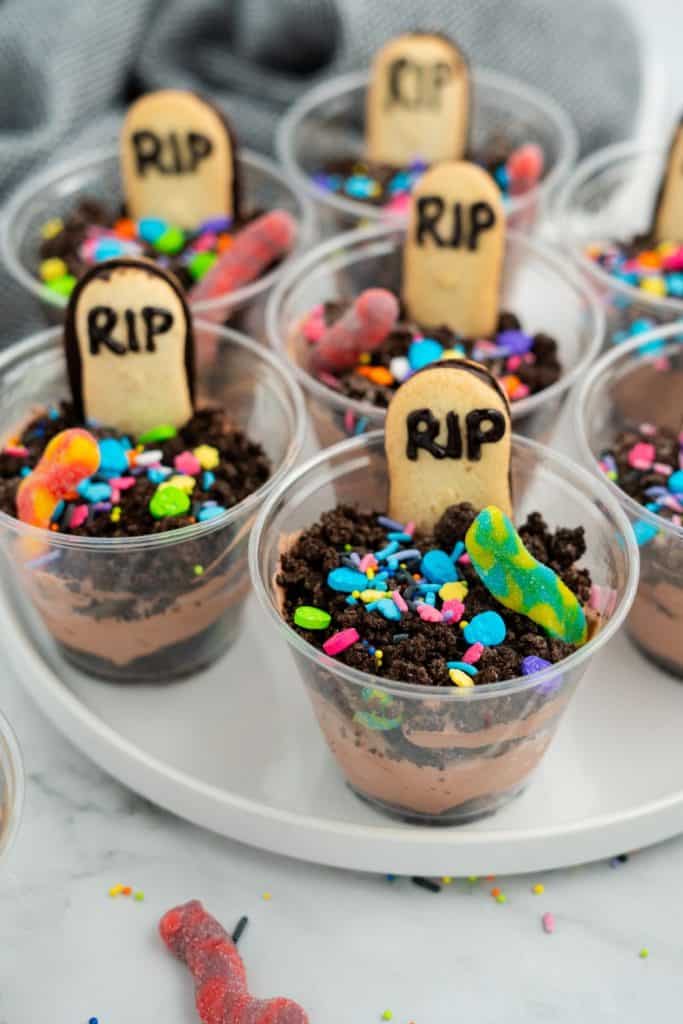 Tombstone Pudding Cups